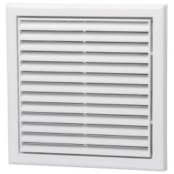 Fixed White Louvre Grill 125mm