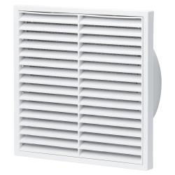 Fixed White Louvre Grill 200mm
