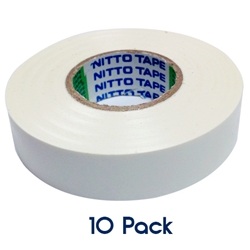 Insulation Tape 20mm x 19mm WHITE 10 PK