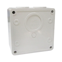 Voltex One Gang Mounting Enclosure (Back Box) -  Chemical Resistant White