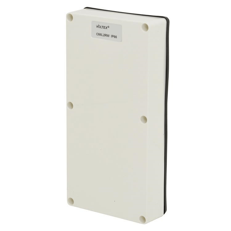 Voltex Two Gang Mounting Enclosure Lid - Chemical Resistant