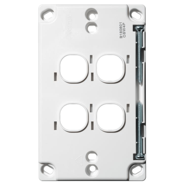 Voltex Classic 4 Gang Switch Plate