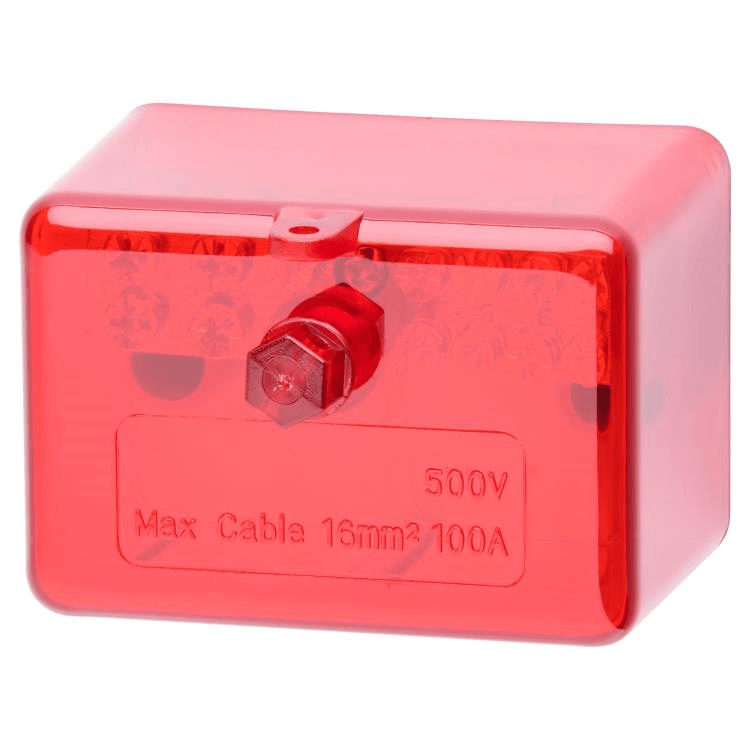 100A 500V Active Link 7 Hole - Red - Max. Cable 16mm²