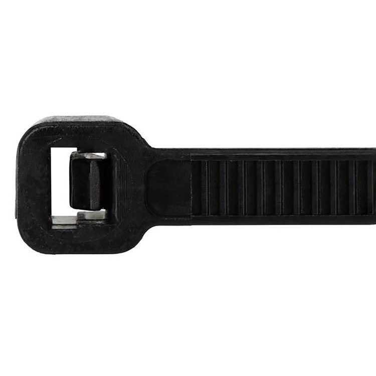 Black Cable Ties 200 x 7.6mm 100PK